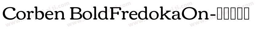Corben BoldFredokaOn字体转换